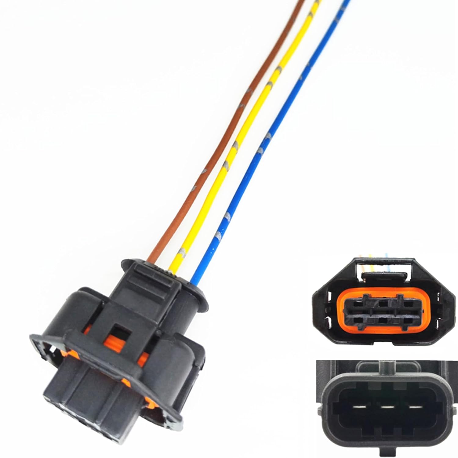 

Diesel Truck Accessories Fuel Rail Pressure Sensor Harness Connector Plug 02-08 Replacement for Dodge Ram 2500 3500 Diesel 5.9L,02-07 6.6L LLY for GM