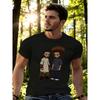 Graphic T-Shirt - Casual Everyday Streetwear Apparel - Birthday Themed Party Outfit, Weekend Wear, Cartoon Character Design, Round Neck Shirt