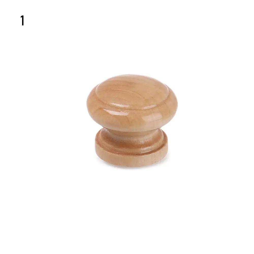 Wooden Retro Cabinet Dresser Drawer Knobs Single Hole Cupboard Handle with Screw Wardrobe Pulls Handle Furniture Hardware