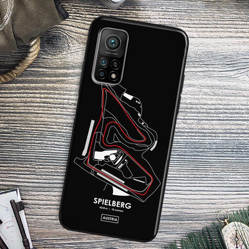 Formula 1 Racing Circuit Cover For Xiaomi 15 14 13 Ultra 11T 12T 13T 14T Pro POCO X7 Pro X3 X5 X6 M6 F5 F6 Pro Case