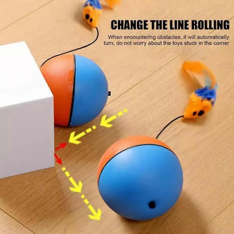 Interactive Cat Ball Toy, Automatic Moving Cat Ball Toy,Motion Ball Toy