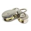 1Pcs New 43/58/86mm Moving Pulley Mini Zinc Alloy Messenger Pulley Single/Double Wheels Metal Sheave Tackle Lifting