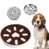 Thick 304 Stainless Steel Dogs Bowl With Antislip Base and Raised Pattern Slow Feeding Mazes Dish for Media Large Dogs