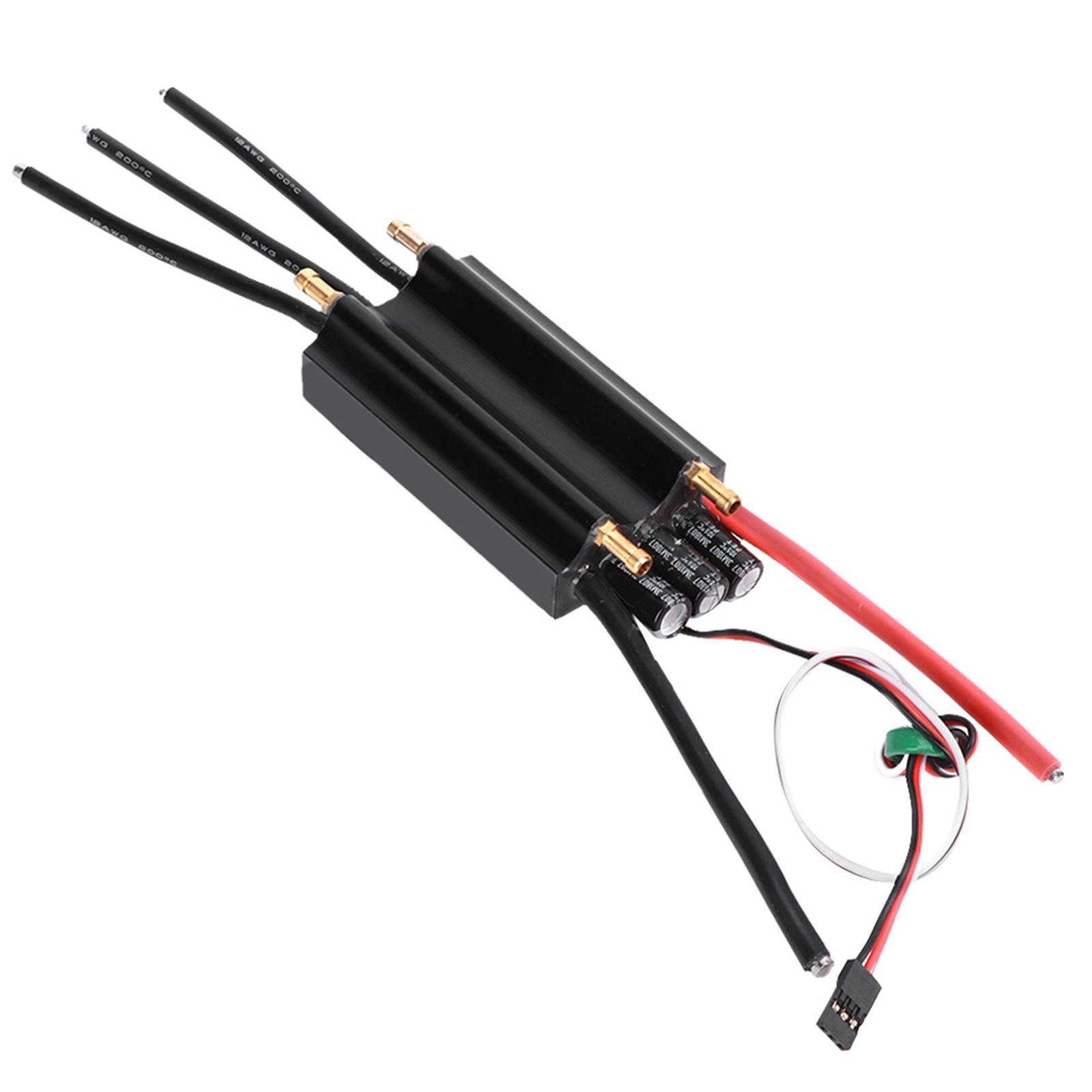 

120A RC Boat Waterproof Brushless ESC Electronic Speed Controller Accessory for RC Boat