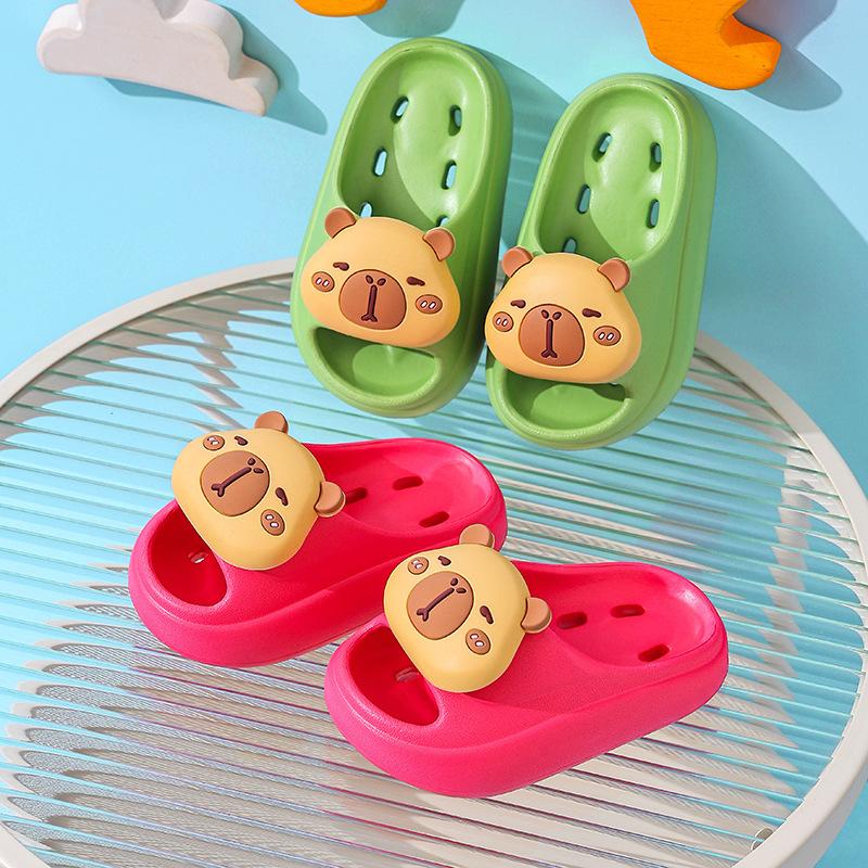 Kapibara Children's Summer Sandals for Boys, Water-Resistant, Non-Slip, Quick-Drying, Comfortable for Bathing, Suitable for Older Kids