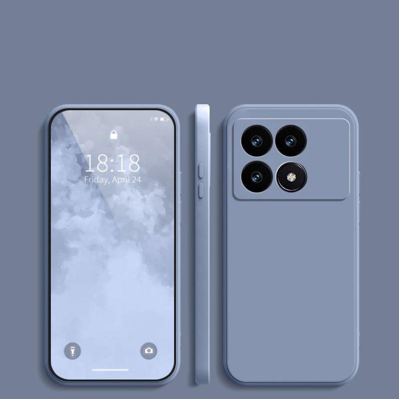 Liquid Silicone Case For Poco X6 Pro Case Cover For Poco X6 Pro Coque Soft TPU Phone Fundas For Xiaomi Poco X6 X5 X4 Pro M5 M5s