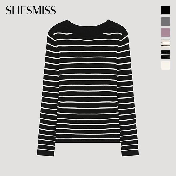 Elle S miSS Col Bateau Tricot Côtelé SSkpoo32080