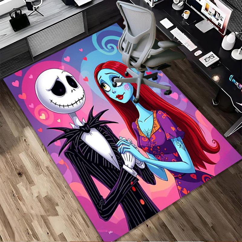 Nightmare Before Christmas Living Room Non-Slip Area Rug Soft Carpet for Bedroom Game Playroom Sofa Office Home Decor Doormat Christmas Gift C9211510