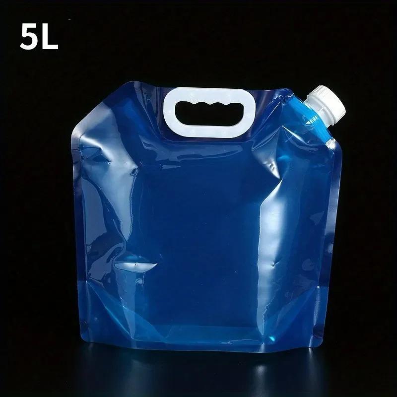 5L/10L Foldable Water Container, Portable Water Storage Bag, for Outdoor Camping, Hiking and Emergency Survival.