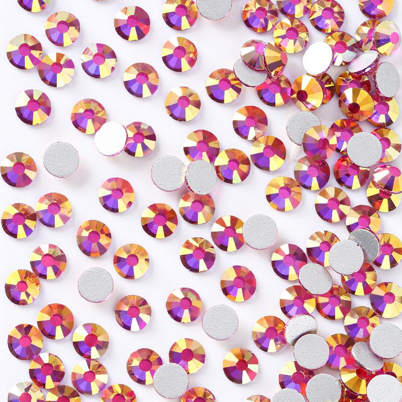 Pujiang Strass Pfirsichrot Ab Phnom Penh Rot Ab Nagel Diamant Schmuck Tasche Multi-Größe DIY Bekleidungszubehör