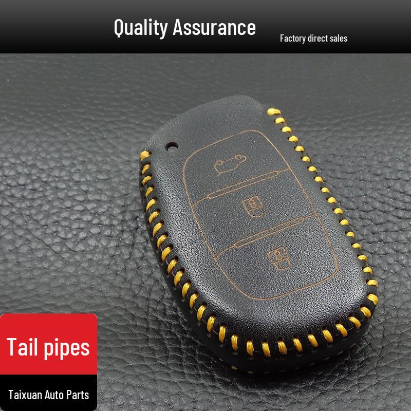 

2013 Hyundai IX35 Smart Yellow Line Hand-Stitched Key Case Hyundai Key Case