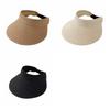 Breathable Straw Sun Cap Adjustable Wide Brim Beach Hat Simple Summer Visors Hat  Beach