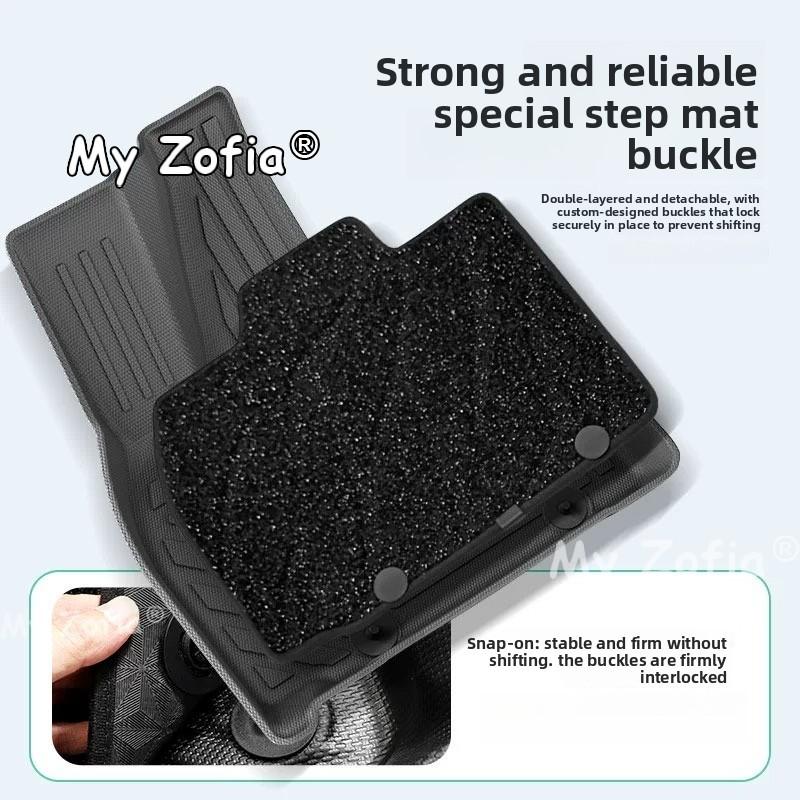 For Xpeng GX 2026 2027 Waterproof TPE Car Floor Mats Backrest Trunk Liners Waterproof Automotive Interior Refit Accessories