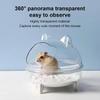 Transparent Hamster Sand Bathtub Large Anti Splash Space Cute Cat Ear Design For Small Hamsters Daily Sand Bathing
