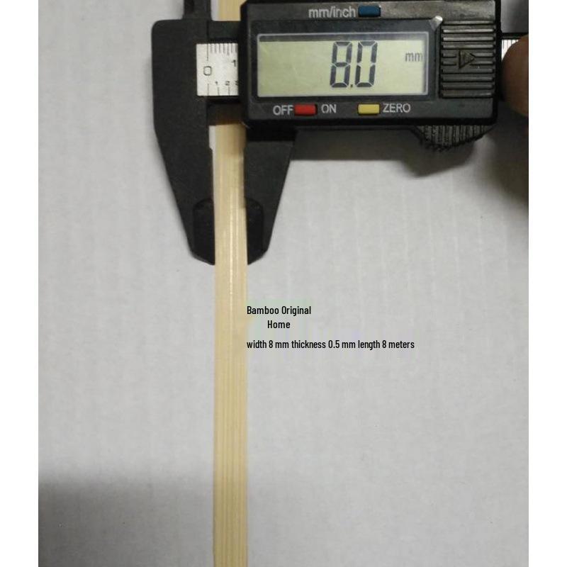 Yellow Skin Polished Bamboo Strips: Handmade Weaving Material for Crafts, Model Kites, and Decorations.