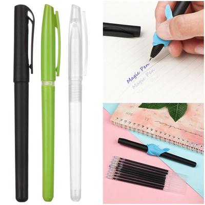 Libro de Caligrafía con Surcos Desaparecedores Bolígrafo Azul de Tinta que se Borra Automáticamente Recambio Desaparecedor Kit de Bolígrafos Mágicos de Tinta Invisible