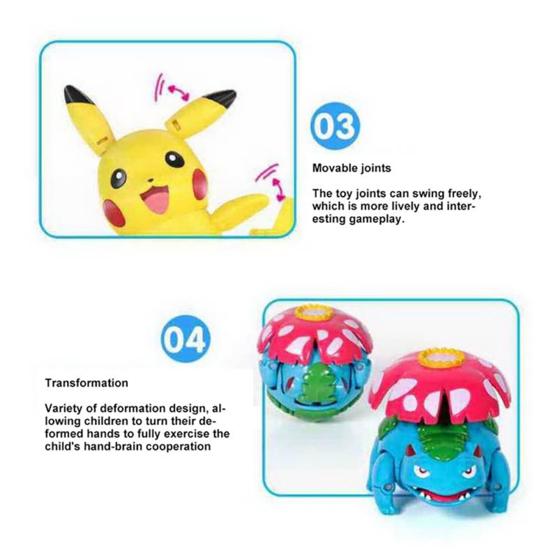 Pokemon Figure Doll Pikachu Bulbasaur Charmander Cute Cartoon Anime Figure Toy For Fans Collection