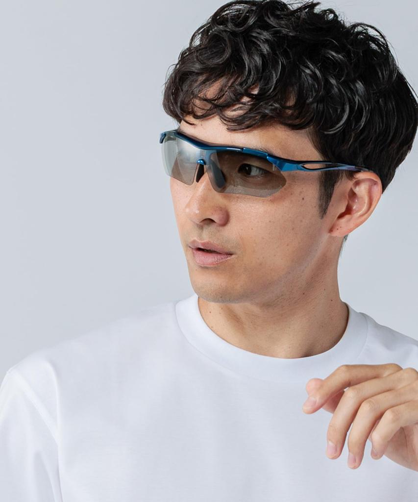 Polarized Photochromic Sunglasses for Men Asian Fit Suitable for Cycling Adjustable Nose Pads UV Protection Sports Sunglasses [Ultra-lightweight