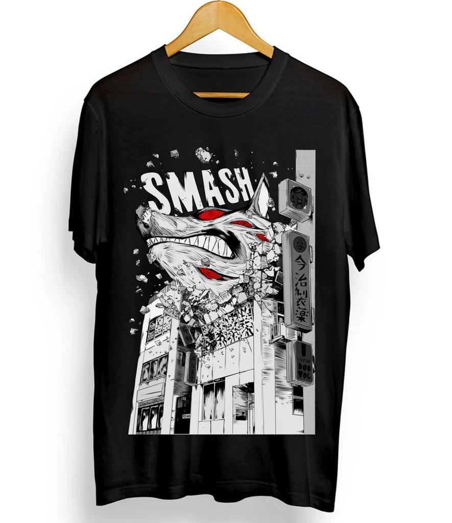 Leisure and Comfortable Chainsaw Unisex Dog Smash Tshirt By Kobeni Quanxi Angel Devil 2026 New Cotton Summer TShirt for Unisex
