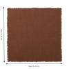 6pcs Cotton Cloth Dinner Napkins Washable Fabric Brown Color Rustic Table Napkins Square Size 16.54 Inch Boho Dinner Napkins