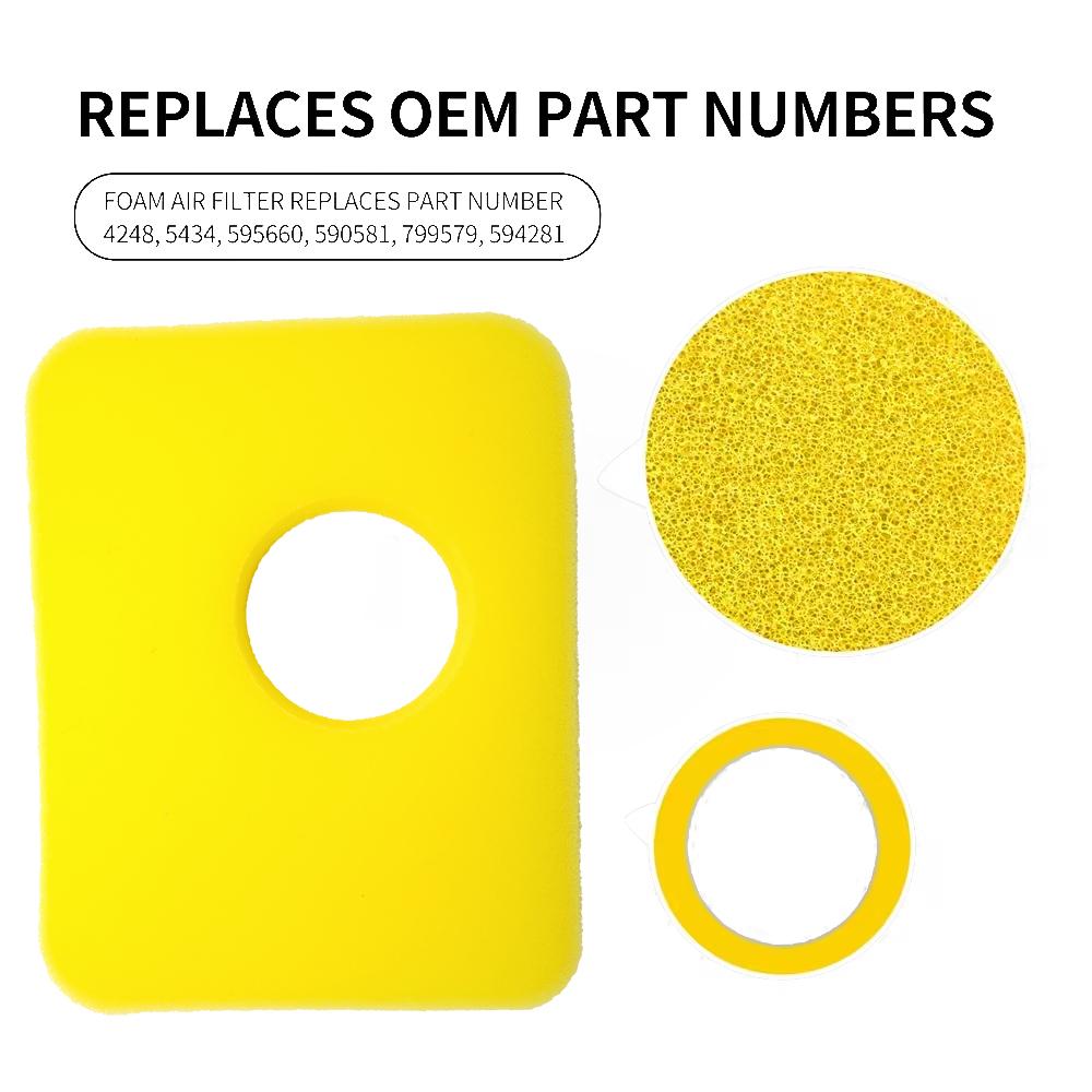 1pc Air Cleaner Foam Filter Air Filter for Briggs&Stratton 799579 4248 5434 09P602 09P702 550e-550ex Series Engine Lawn Mower