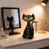 Black Cat Shaped Jewelry Printed Cat with 6 Drawers Jewelry Organizer Box 3D for Necklaces Bracelets Earrings Rings