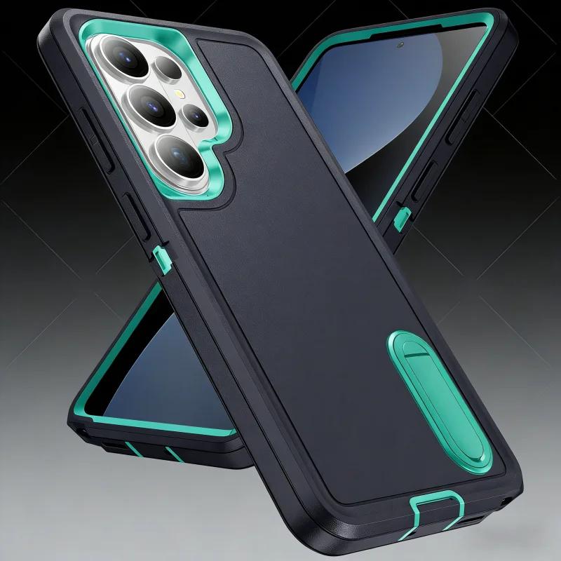 Phone Case for Samsung Galaxy S26 Ultra S25 Edge S24 S23 FE S22 Plus A15 A06 A16 A36 A56 A26 A17 Shockproof hard Bracket Cover