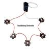 LED Rotating Lantern: Colorful Luminous Beads with External Flashing Drive, Red & Warm White Light, DIY Accessories.