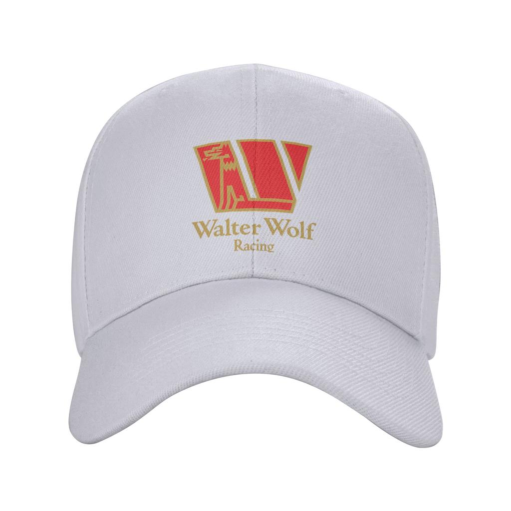 Fashion Walter Wolf Racing Curved Brim Baseball Cap Suitable For Long Faces Golf Hat Unisex