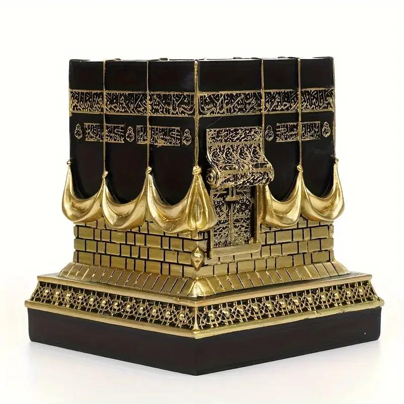 Celestial 3D Kaaba Model, Islamic Gift Sculpture, Decorative Table, Eid Al-Fitr Gift, Modern Table Decoration Style, Christmas