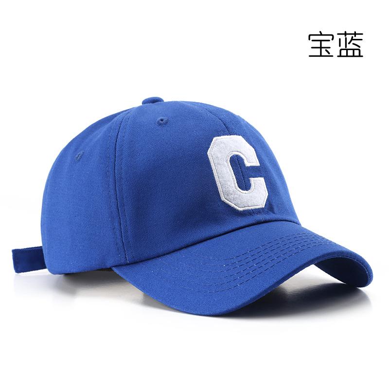 Korean Version of Fashion Trendy Retro Big C Letter Embroidered Cap Outdoor Women's Sun Protection Visor Men's Casual Baseball Cap
