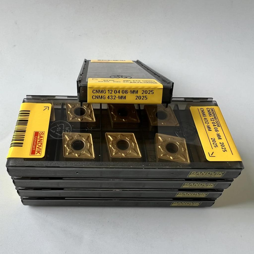 Original Sandvik / CNMG120408-MM 2025 /  CNC Lathe Carbide Blade 10 Pcs