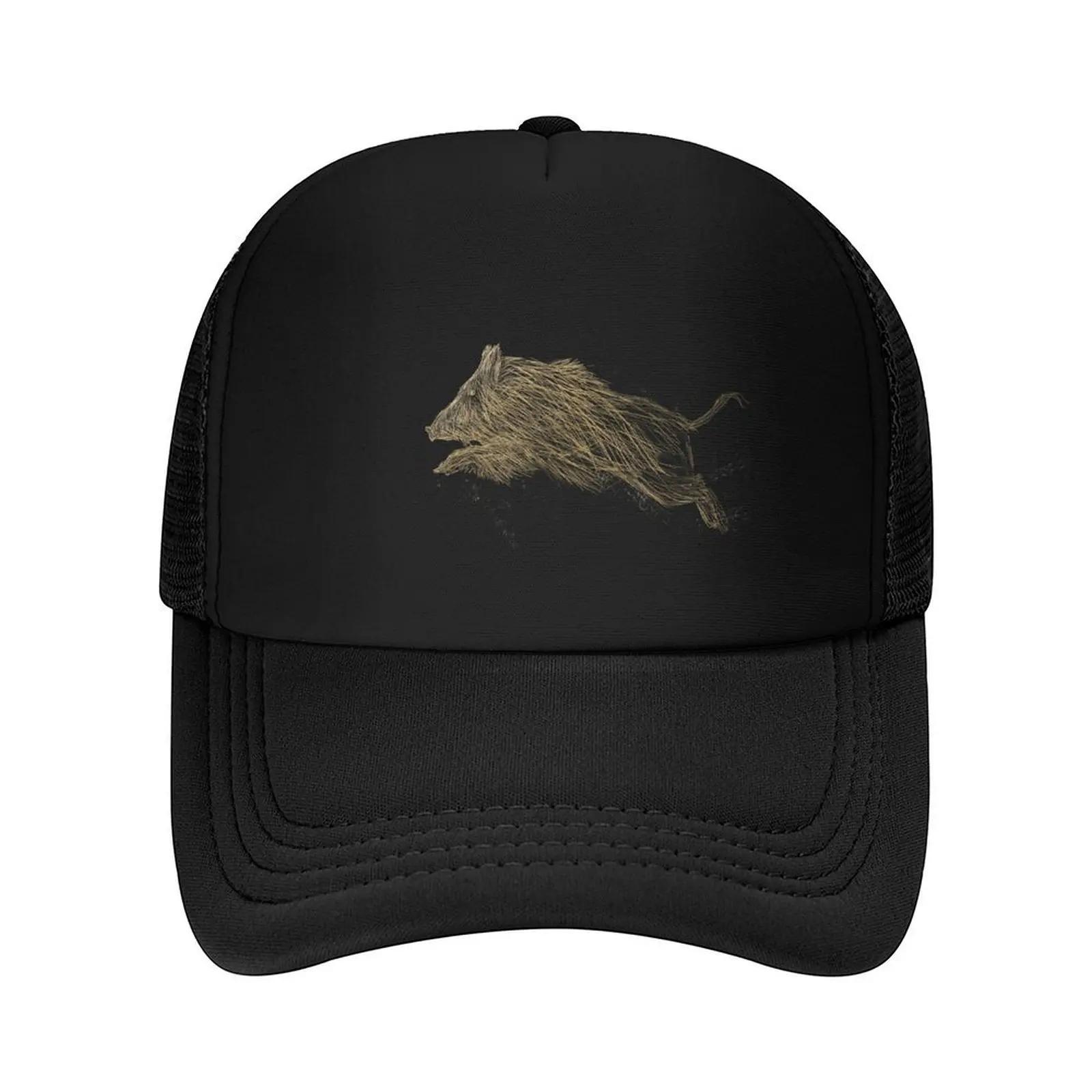 

Running boar in the woods Baseball Cap New Hat dad hat funny hat Golf Caps Male Womens