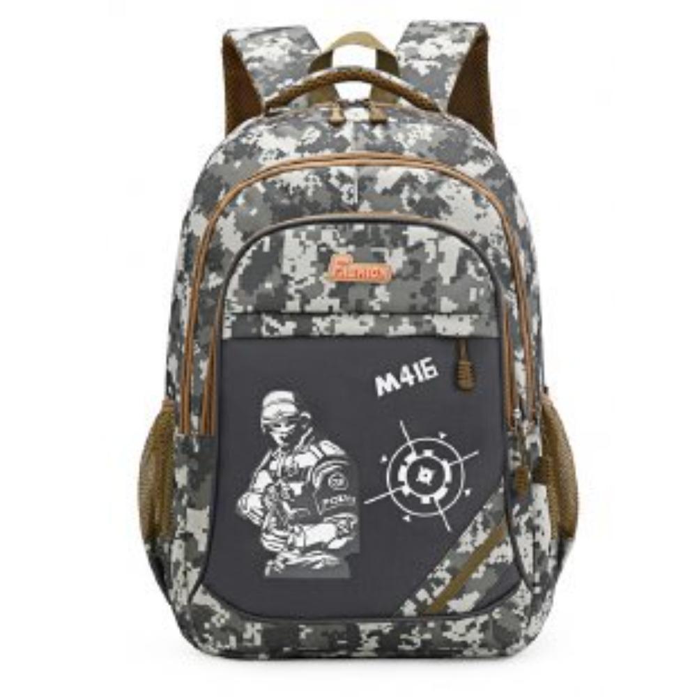 Large Capacity Men's Backpack Camouflage Outdoor Backpack Junior High School Student School Bag Leisure Travel Bag