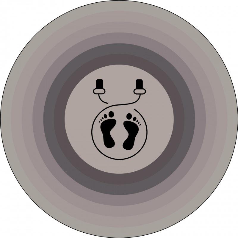 

Бесшумная амортизирующая скакалка и коврик для йоги - Нескользящий звукоизоляционный коврик для пола для фитнеса и танцев в помещении. Diameter 100x100 cm