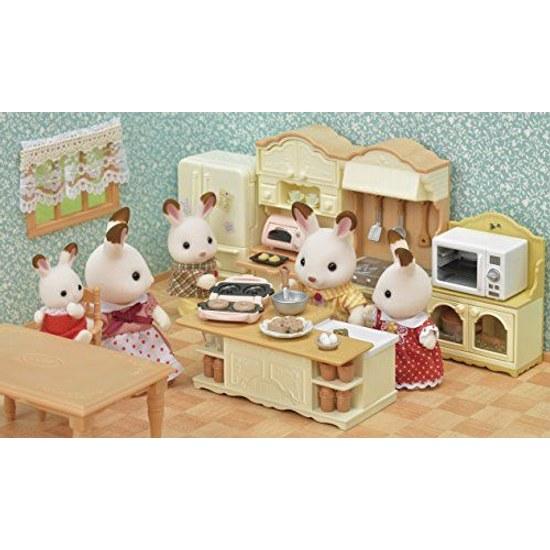 Sylvanian Families Furniture Island Kitchen C-423 ST Mark Certification Ages 3 up Toy Dollhouse EPOCH