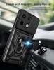 For Xiaomi Redmi Note 13 Pro Case Slide Lens Armor Phone Case For Redmi Note13 13Pro + Plus Car Magnetic Holder Ring Back Cover