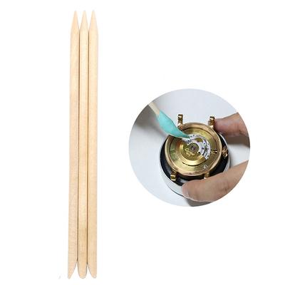 Nouveau 20 pièces Outil de Nettoyage Solide en Bois pour Réparation de Montre Bâtonnet en Bois de Saule Convient pour la Réparation de Mouvement Outil de Nettoyage de Cadran Bande de Bois
