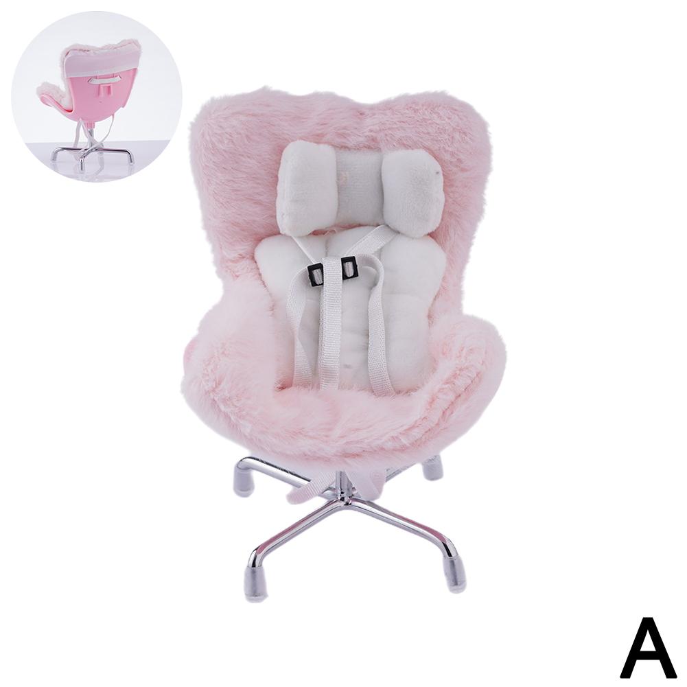 

Для куклы Labubu Car Doll Safety Seat Kawaii Ob11 Seat Auto Interior Decoration Air Aromatreatment Decoration Cute Dolls Decorations Pink Pink
