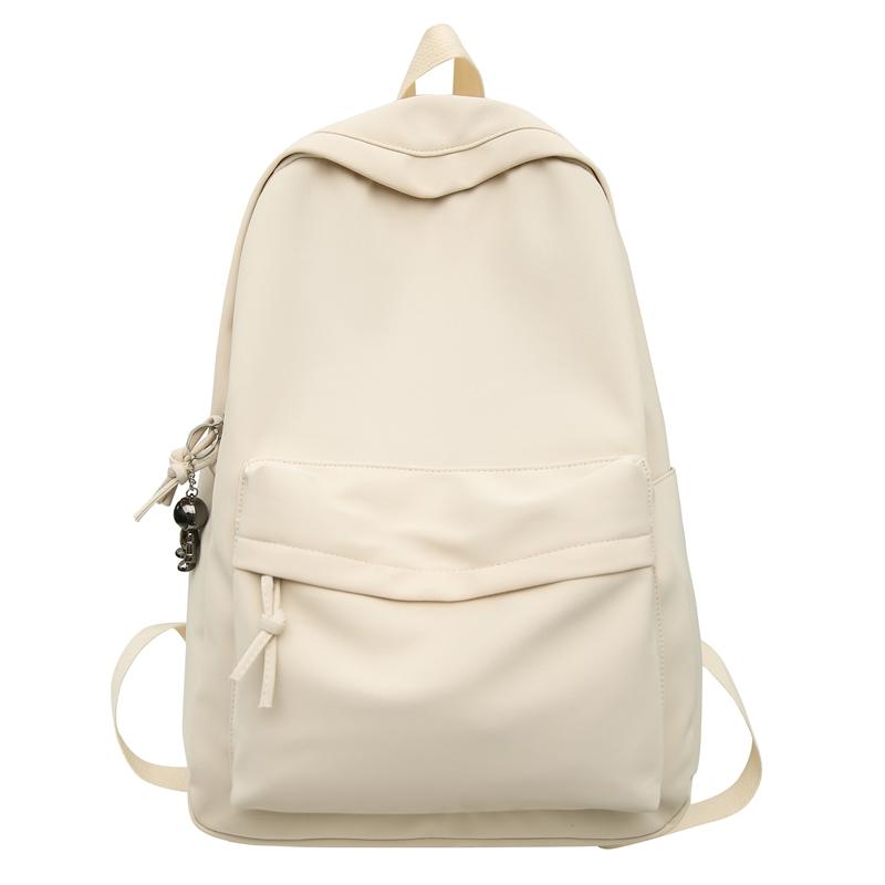 Herren Rucksack mit großem Fassungsvermögen Damen Rucksack einfarbig Studenten Schultasche