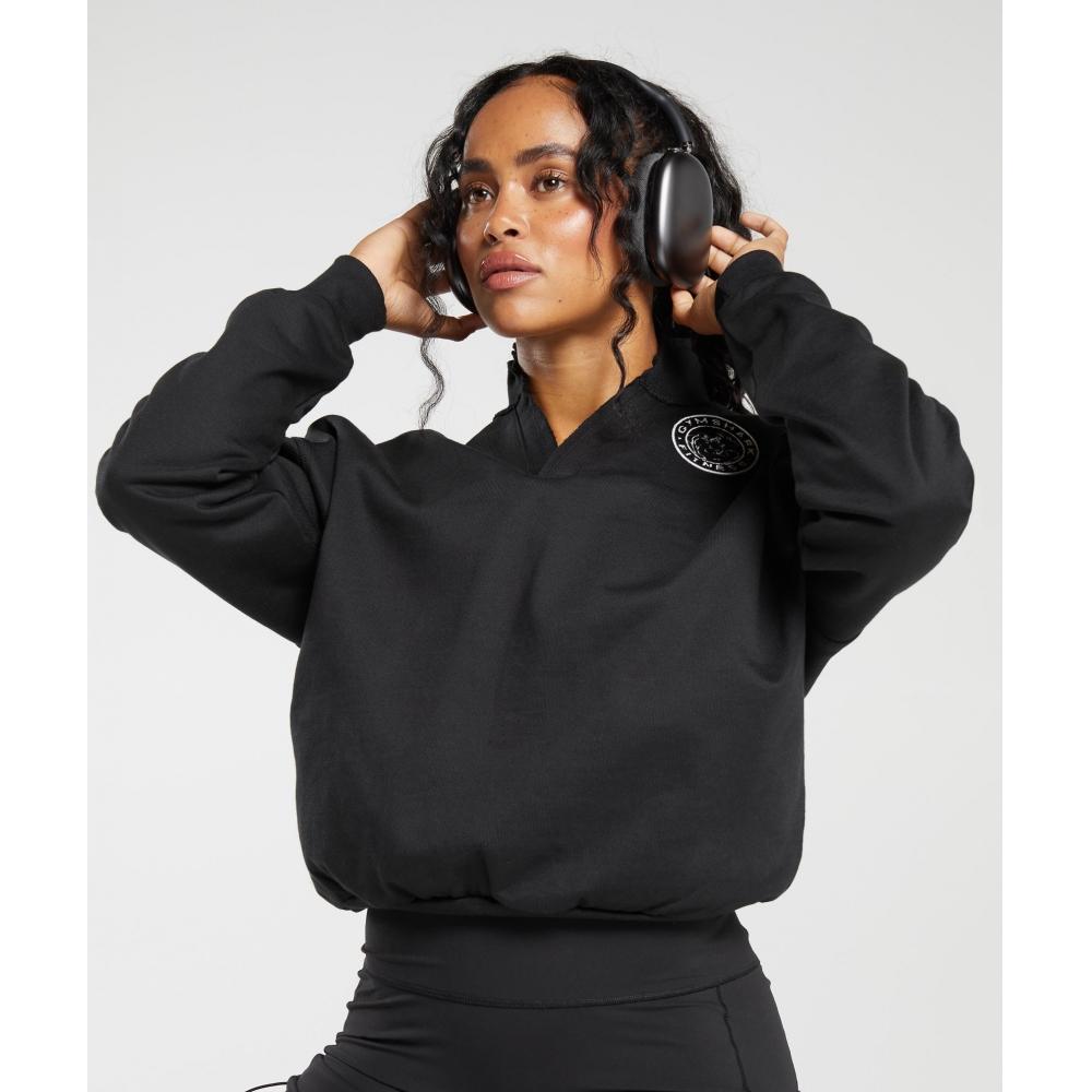 Gymshark Legacy Oversized Sweatshirt Black B5a9w Bb2j