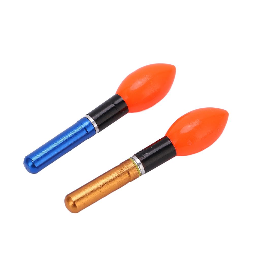 2Pcs LED Fishing Bobbers Premium Plastic Sturdy Durable Bright Practical LED Fishing Floats with Two Batteries
