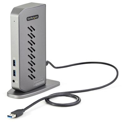 USB Hub - Startech - DK30A2DHUUE - 6 USB A Ports - 1 RJ-45 Port - Black