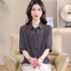 Elegant Floral Print Top for Women - 2026 Style, Age-Reducing, Mother-Inspired Noble Shirt
