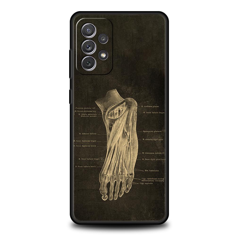 Skeleton Chalkboard Body Heart Case Pro Samsung A24 A12 A14 A32 A50 A70 A20E A20S A10S A22 A30 A40 A34 A54 A42 A52 5G A04s Obal