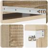 Wall Mounted Side Table Sonoma Oak 59 X 34.5 X 17 Cm