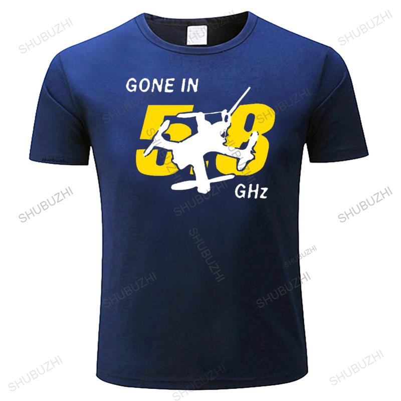 

man summer teeshirt T Shirt Fashion short sleeve Gone In 28 Ghz Fpv Quadcopter TShirt Multirotor Drone Qav220 gone in ghz S
