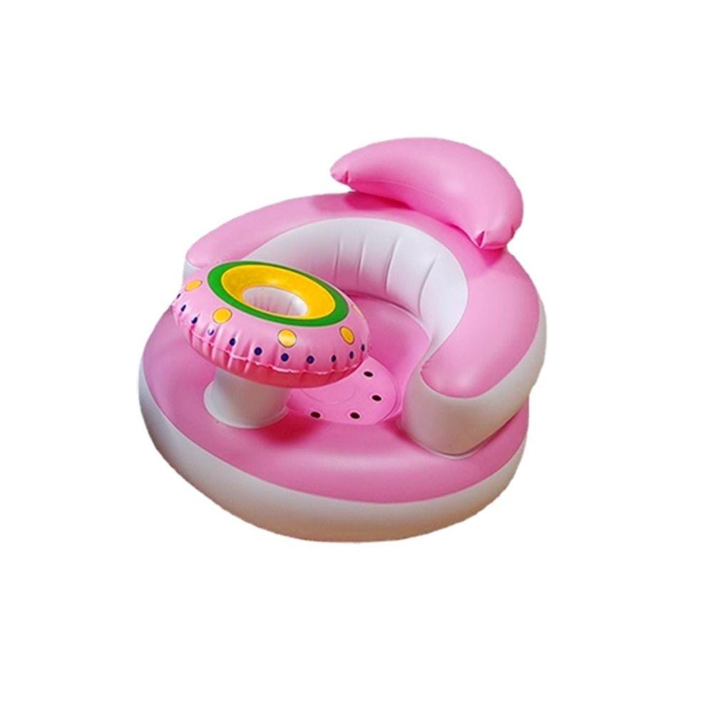 Cartoon Inflatable Baby Sofa Self-Inflatable Children Bath Stool  Bedroom Use