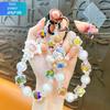 "Adorable Beaded Keychain for Girls - Perfect for Phones, Backpacks, and Car Keys - Charming Gift Idea"