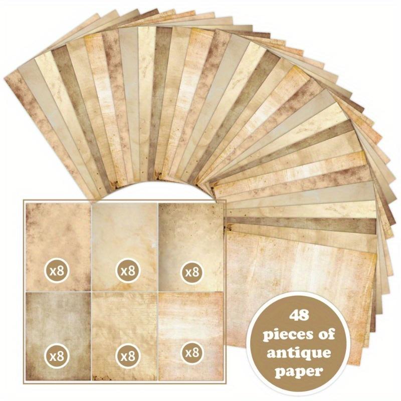 

48 листов бумаги формата А4 формата 11,2x8,2 дюйма, двухсторонней бумаги для принтера в стиле ретро, самодельной бумаги для скрапбукинга, декоративных материалов B